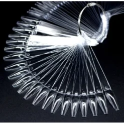 Ballerina FAN Nail Art Display - 50 sticks Clear