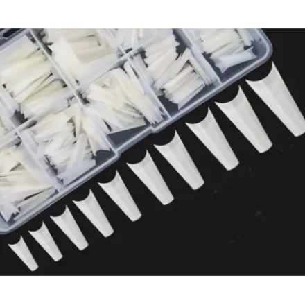 Coffin Short Natural Tips 100 in box