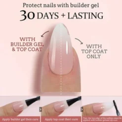5 Colors Press on nails 150pcs. - Design 2