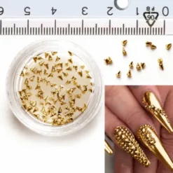 3D GOLD Nail Art Cone100pcs. 1 mm