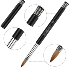 Diamond Black Acrylic Brush nr.8