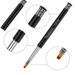 Diamond Black - Flat Brush nr.4