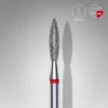 508 - Diamond drill bit flame red EXPERT head Ø 2,3mm / working part 10mm(FA10R023/10)