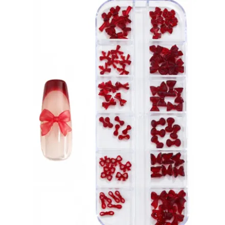 3D Nail Art Bow in box - 1