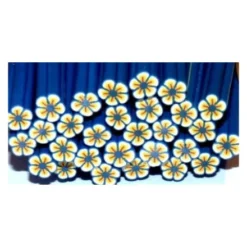 Fimo 078 - gul-blå blomma