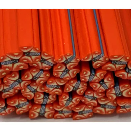 Fimo 007 - orange-rör fjäril