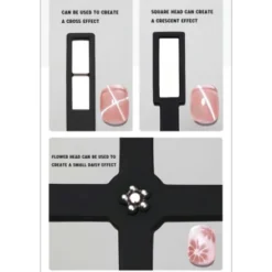 Five in One Cross Magnet Pink