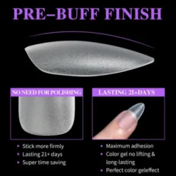 4 - Full Frosted Nail Tips (300 pieces in box)