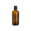 Glas Flaska 100ml Med Svart Kapsyl