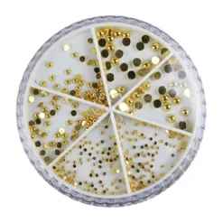 GOLD - Metallic Half Pearls Deco 233-1