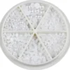 Half Pearls White in wheel 234-1