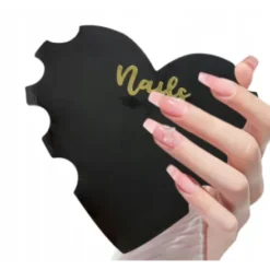Heart Nail Art Display - Black
