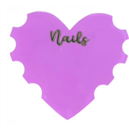 Heart Nail Art Display - Pink
