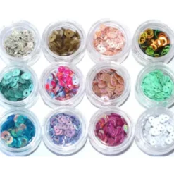 Hollow Round Dazzling 12 jars Kit