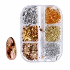 2 - Nail Art Foil Kit 6 design & colors