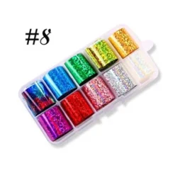 08 - Nail Art Foil Kit 10 designs