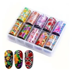 104 - Nail Art Foil Kit 10 designs