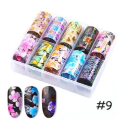 109 - Nail Art Foil Kit 10 designs