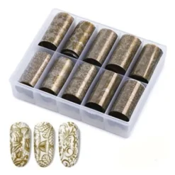 111 - Nail Art Foil Kit 10 designs