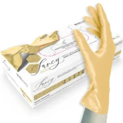 Nitril Gloves - FANCY Gold 100 pcs.(medium)
