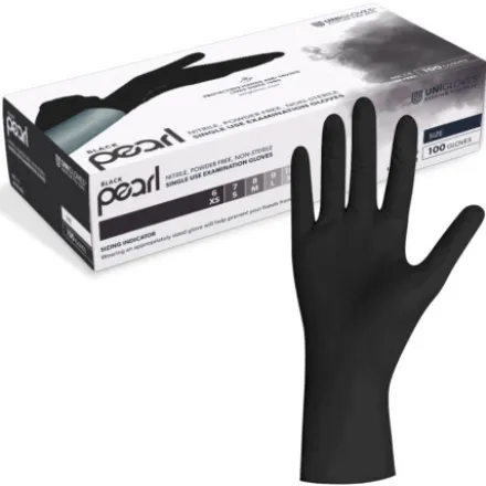 Nitril Gloves - Pearl Black 100 pcs.(XSmall)