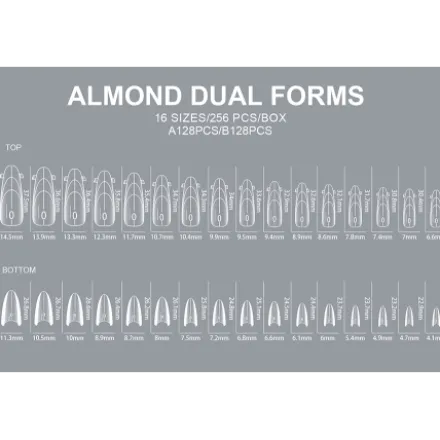 Sandwich Nail Dual Forms Almond - 03