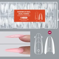 Sandwich Nail Dual Forms Almond - 03