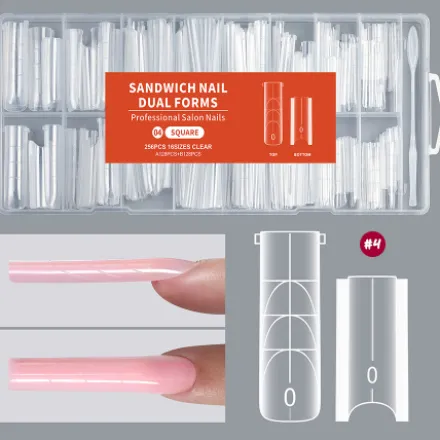 Sandwich Nail Dual Forms Square - 04