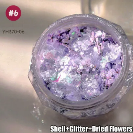 6 - SKY MIX(Shell Slices, Dried Flower, Glitter)