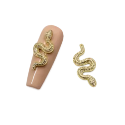 Snake Nail Decoration 10 pcs. - GOLD