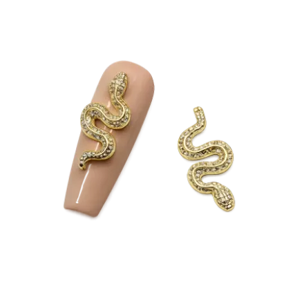 Snake Nail Decoration 10 pcs. - GOLD