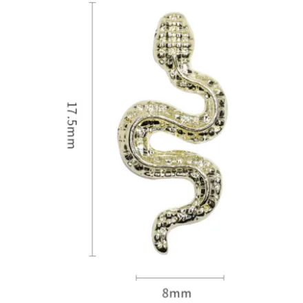 Snake Nail Decoration 10 pcs. - GOLD