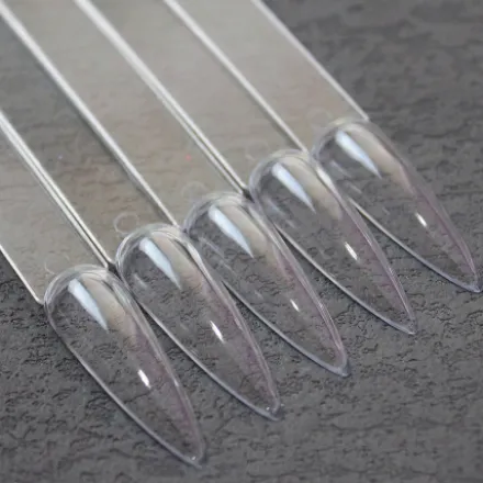 Stiletto FAN Nail Art Display - 50 sticks Clear
