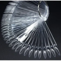 Stiletto FAN Nail Art Display - 50 sticks Clear
