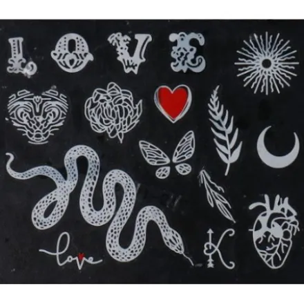 Water Tattoo Love - 1053
